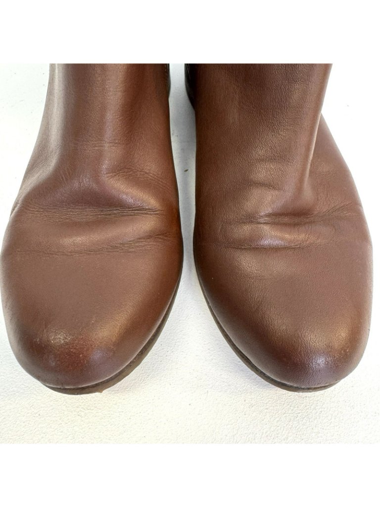 Poppy Barley Chelsea Boots Womens Size 6 Brown Leather Pull On Ankle — image 3 of 8
